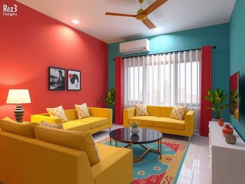 Dream Home Designer Punjabi home design with bright colors and traditional furniture